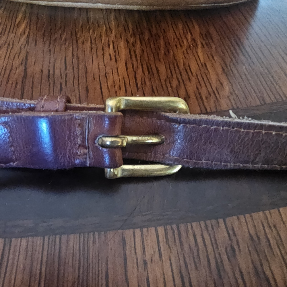 Coach Vintage Glove-Tanned Slouchy Brown Leather Crossbody Bag Made In USA - Picture 6 of 14